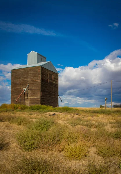 Wooden Grain Elevator Rural Washington — Stock Photo, Image