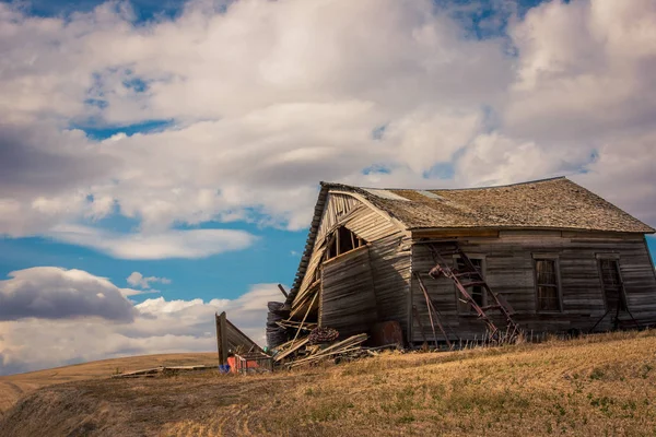 Grange Bois Délabrée Rurale Washington — Photo