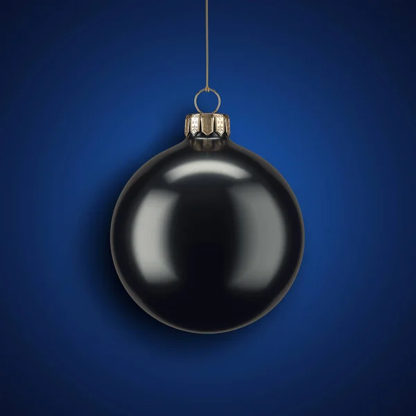銘刻文字のない暗い背景に レンダリング クリスマス ボール — ストック写真