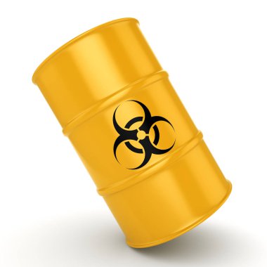 3D render biohazard varil