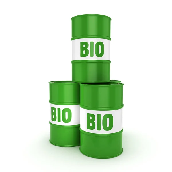 Rendu 3D baril de biocarburants — Photo