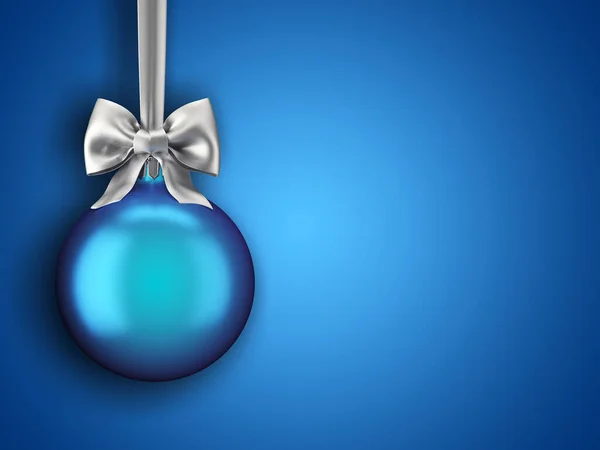 3D Rendering Christmas ball on a dark background — Stock Photo, Image