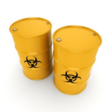 3 boyutlu biyolojik tehlike varilleri oluşturuluyor