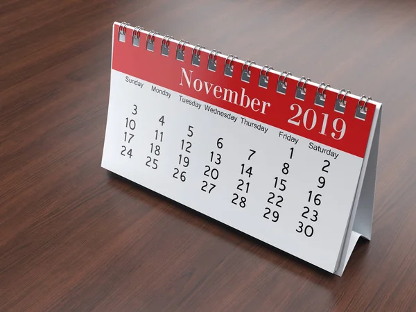 3D rendering calendar — Stock Photo, Image