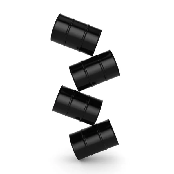 3 d のブラック レンダリング バレル — ストック写真
