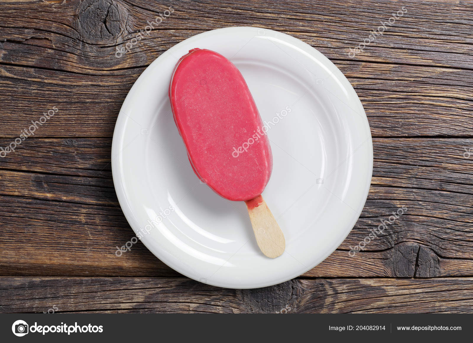Raspberry Ice Cream Stick Raspberry