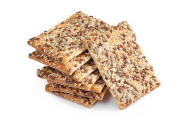 Beyaz arka plan yakın çekim farklı tohumlar ile dikdörtgen ince tanımlama