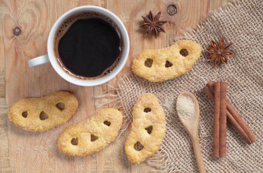 Şeker ve kahve ile Fransız kraker