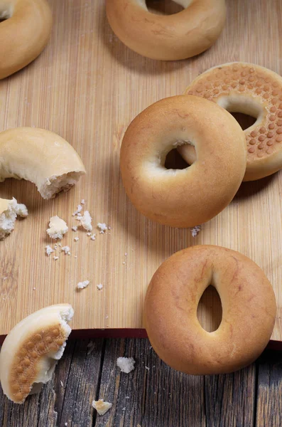 Fresh baked bagels — Stock Photo, Image