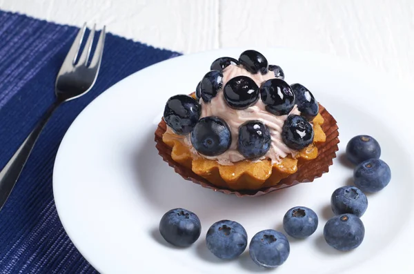 Muffin with blueberry — Stock Photo, Image