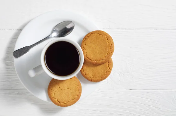 Café con galletas de avena — Foto de Stock