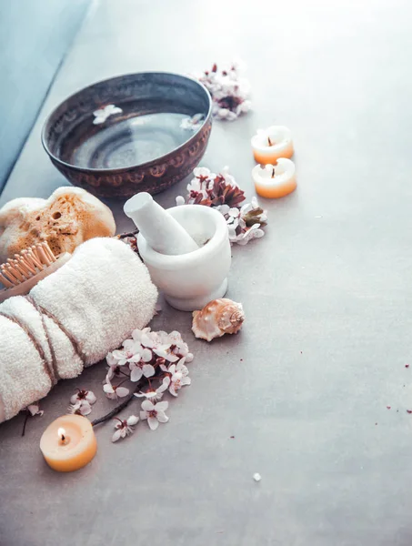 스러운 개념이죠 Dayspa 화장품 온천과 — 스톡 사진