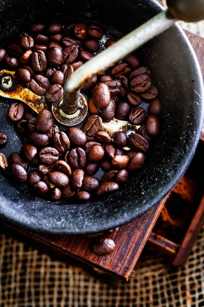Kávé Csésze Török Kávét Cukorral Vintage Kávé — Stock Fotó
