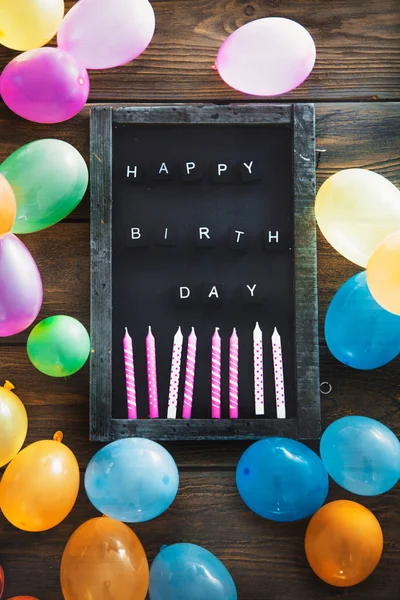 Tło Urodziny Obchody Urodzin Miejsca Kopii Kartkę Życzeniami Urodzinowymi — Zdjęcie stockowe