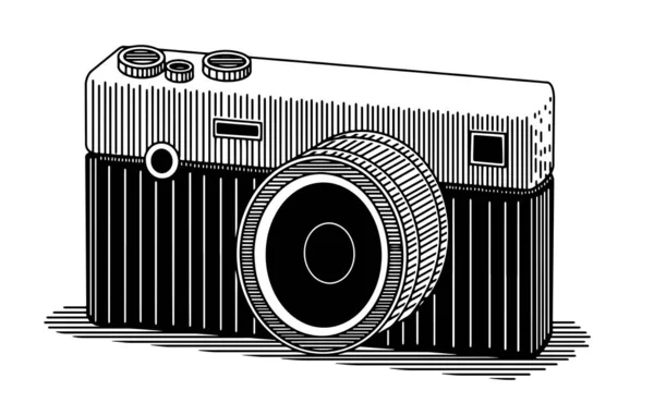 Иллюстрация Изолированной Камеры Slr — стоковый вектор