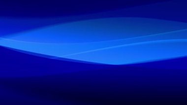 Mavi soyut animasyon döngü sorunsuz. Dalgalar, çizgiler ve ışık düzgün hareketlerle, giderek soluyor. 4k dekoratif arka plan veya arka plan.