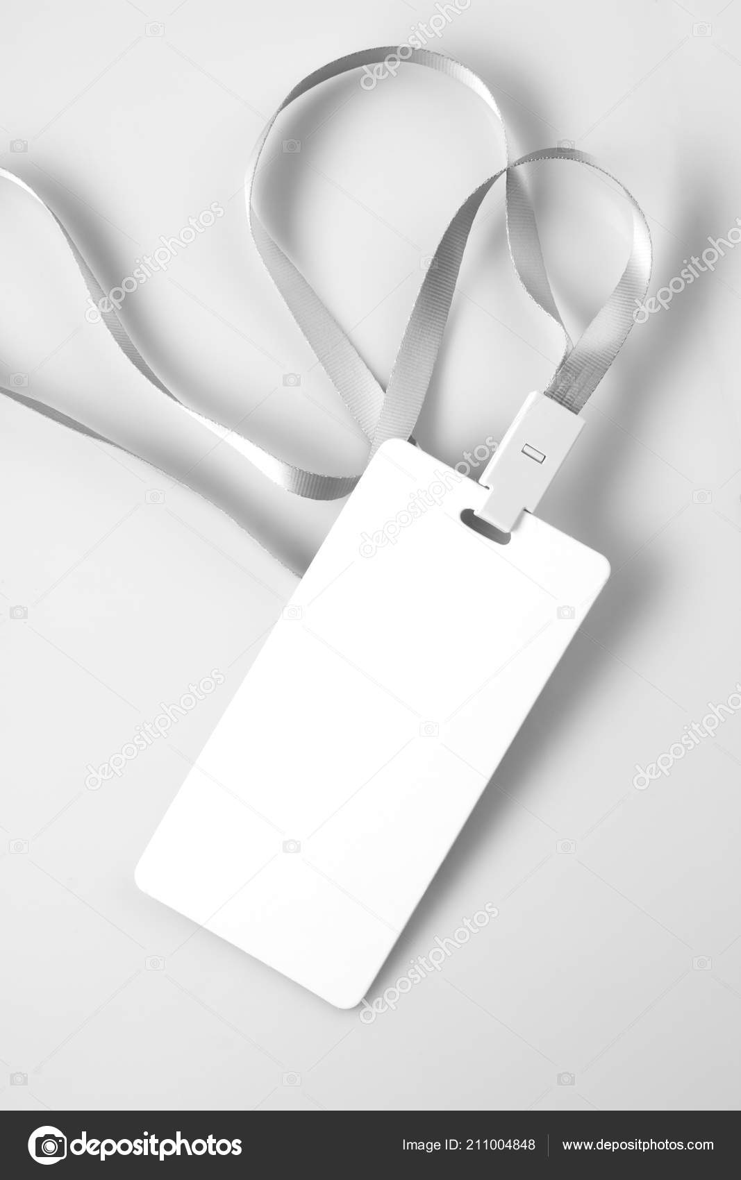 Download Blank White Lanyard Tag Badge Mockup Stock Photo Image By C Akhilesh 211004848