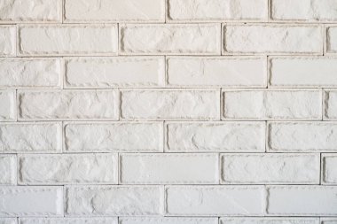 Beyaz tuğla duvar doku arka plan. İç tasarım için çimento duvar dokusu. 