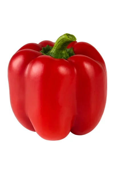 赤ピーマンは白い背景に分離されました 新鮮な野菜 — ストック写真