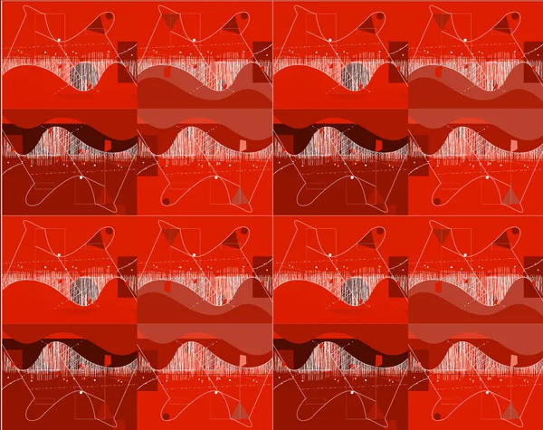 Fondo Vector Abstracto Con Elementos Geométricos — Archivo Imágenes Vectoriales