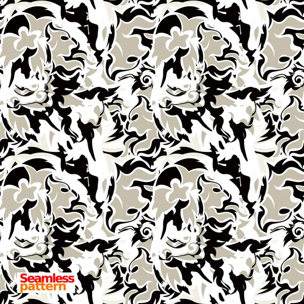 Seamless Pattern Endless Looped — Stock Vector
