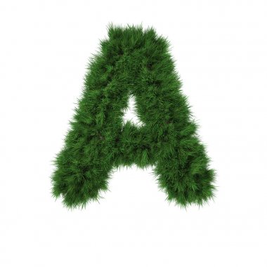 beyaz arka plan üzerinde izole Siyah Obsidian Letter A