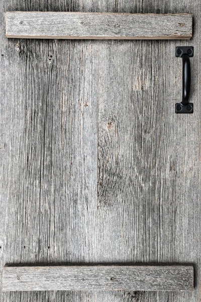 Distressed Rustico Fienile Porta Legno Con Maniglia Come Sfondo Strutturato Immagine Stock