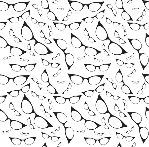 Nahtlose Brillenmuster Brille Vektorillustration — Stockvektor