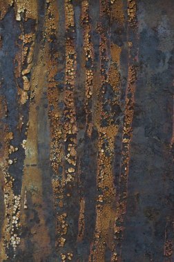 Eski bir metalik paslı yüzey dokusu. 