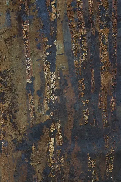 Eski bir metalik paslı yüzey dokusu. 