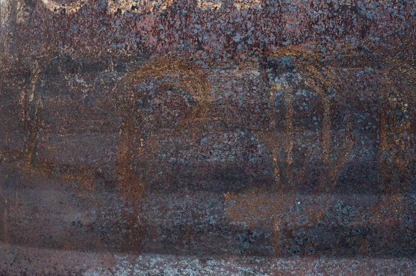 Texture Old Metallic Rusted Surface — Stock Photo, Image