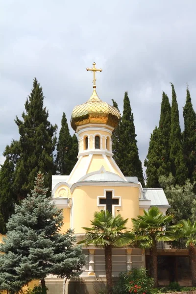 Catedral San Alejandro Nevski Fue Construida 1902 Ciudad Yalta Crimea — Foto de Stock