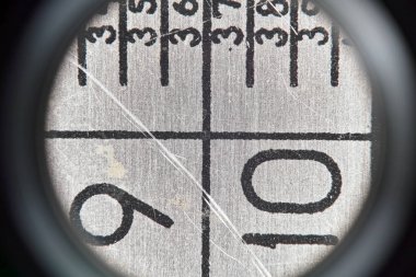 Dijital ölçeğin porthole üzerinden görüntüleme