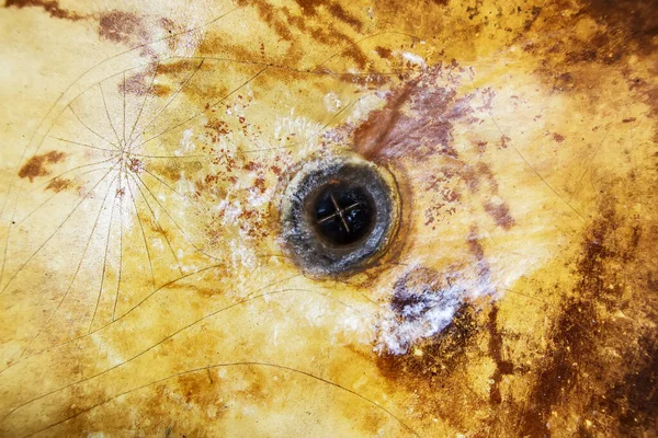 Evdeki eski hasarlı kanalizasyon sistemi. Şehir kanalizasyonuna su boşaltımı.