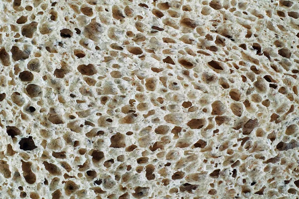 优质面粉制成的营养黑面包的质地 — 图库照片