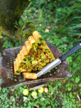 delikli elma çekirdeği durumda