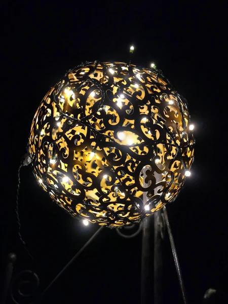 Tuin Decoratie Lichte Object Nacht — Stockfoto