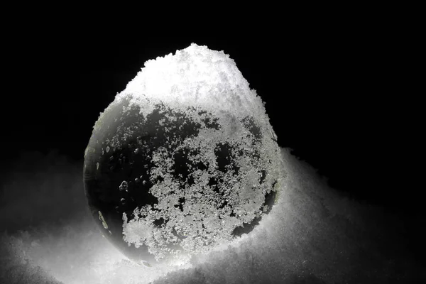 Atmosphärische Kristallkugel Der Winternacht — Stockfoto