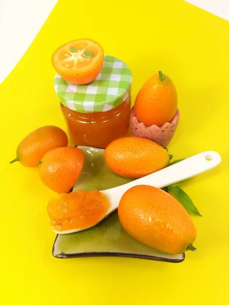 Čerstvé Domácí Kumquat Jam — Stock fotografie