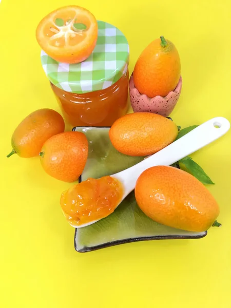 Čerstvé Domácí Kumquat Jam — Stock fotografie