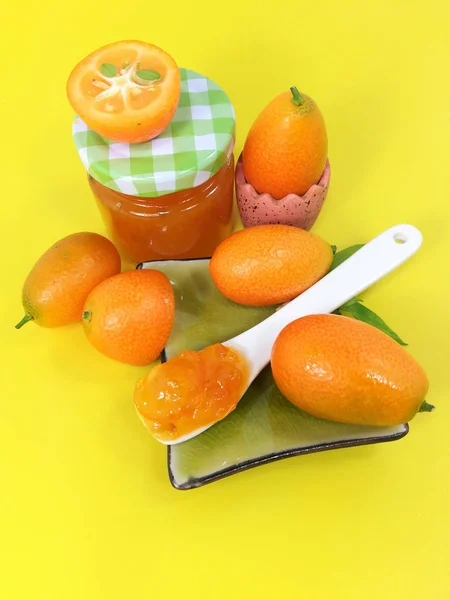 Čerstvé Domácí Kumquat Jam — Stock fotografie