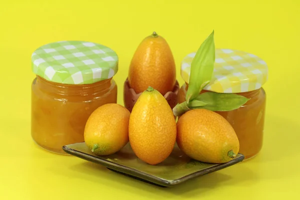 Fresh Homemade Kumquat Jam — Stock Photo, Image