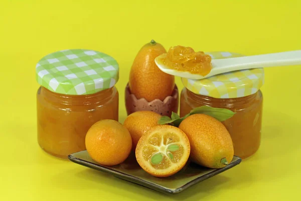 Fresh Homemade Kumquat Jam — Stock Photo, Image