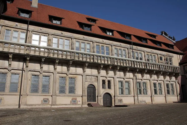 Kasteel Rem Buurt Van Met Weser Renaissance Museum Lemgo — Stockfoto