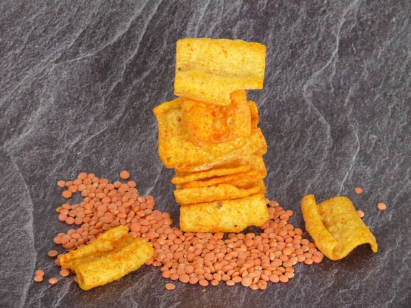 Lentil Chips Chili — Stock Photo, Image