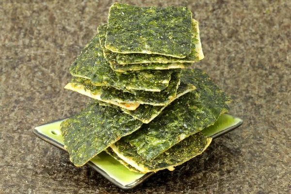 Seaweed Rice Crisps Algae — Stock Photo, Image