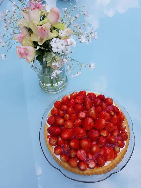 Strawberries Sweet Fruits June — Stock Photo, Image