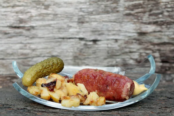 Salsiccia Semi Finocchio Italienska Korvar Med Fänkålsfrön — Stockfoto