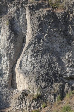 Kassel yakınlarında Hirzstein bazalt ocağı