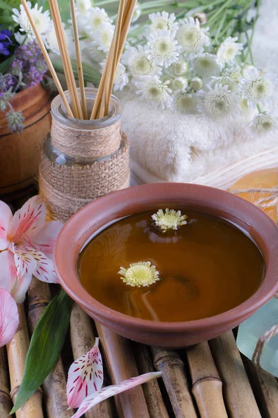 Wellness Accessoires Für Massagen Einer Komposition Auf Hellem Hintergrund — Stockfoto